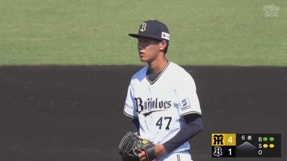 【ファーム】公式戦初登板!! バファローズ・日高暖己 1イニングを1奪三振無失点に抑える!!  2023年5月21日 オリックス・バファローズ 対 阪神タイガース