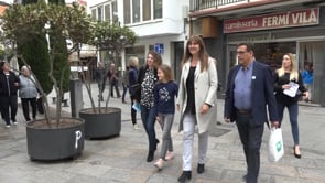 Laura Borràs s'interessa pel comerç escalenc