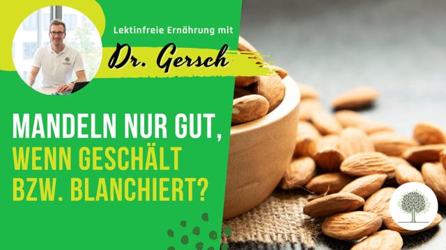 Sind Mandeln nur lektinfrei, wenn sie geschält bzw. blanchiert sind? 