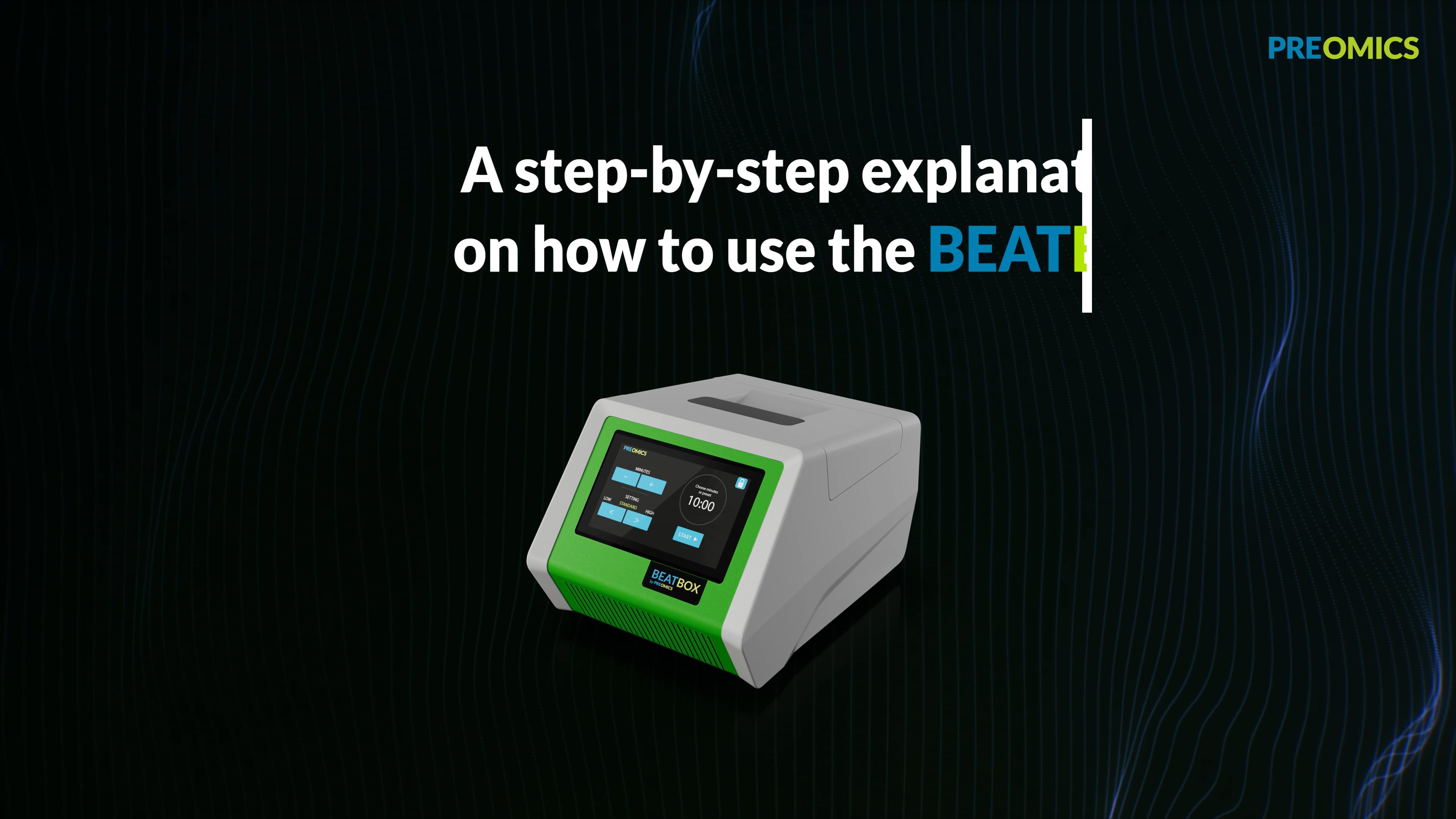 A step-by-step explanation of how to use the BeatBox