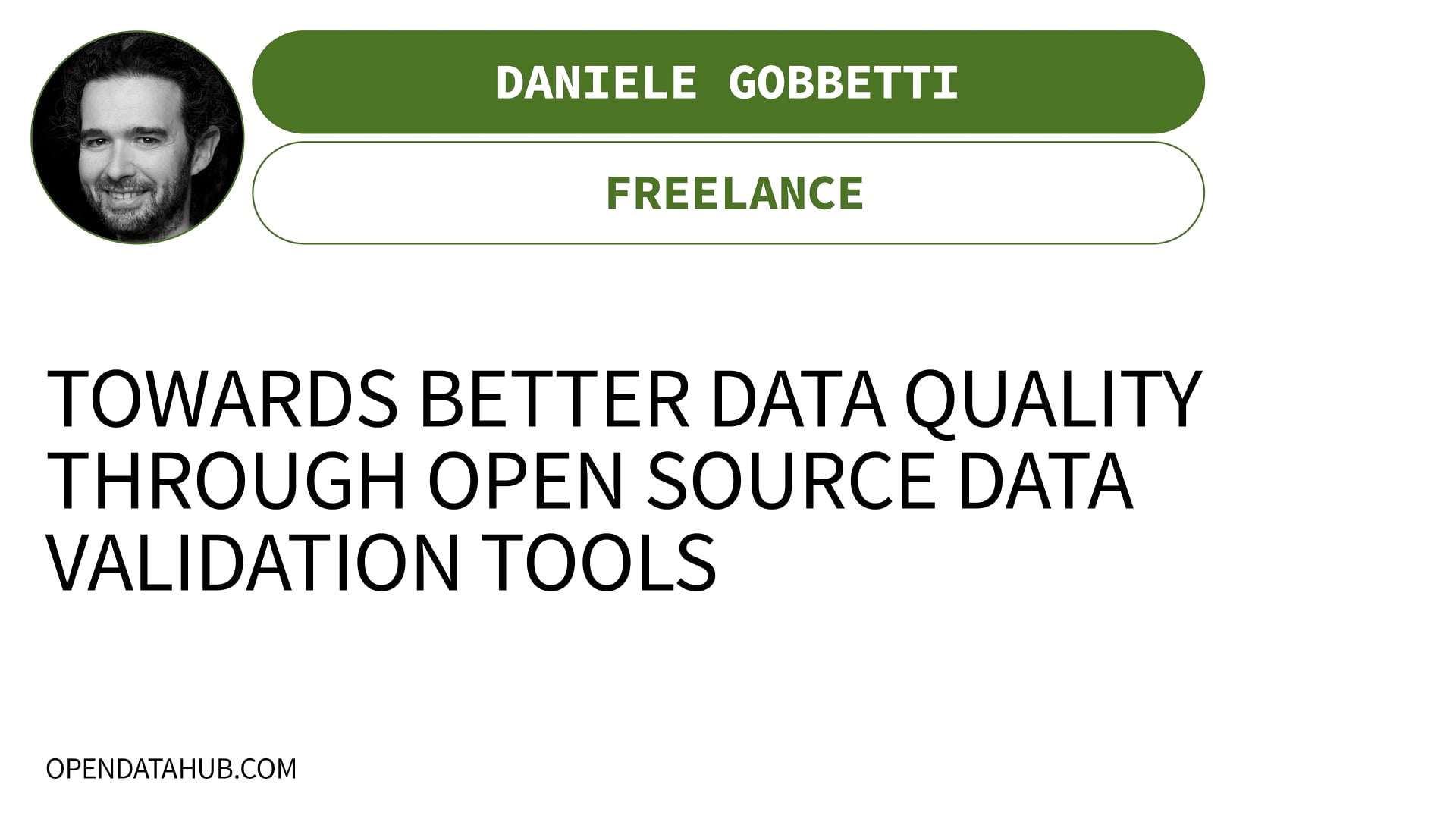 Open data hub day 2023 daniele gobbetti towards better data quality