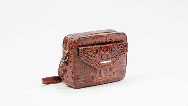 Shea Leather Crossbody | Ink Inverness | BRAHMIN