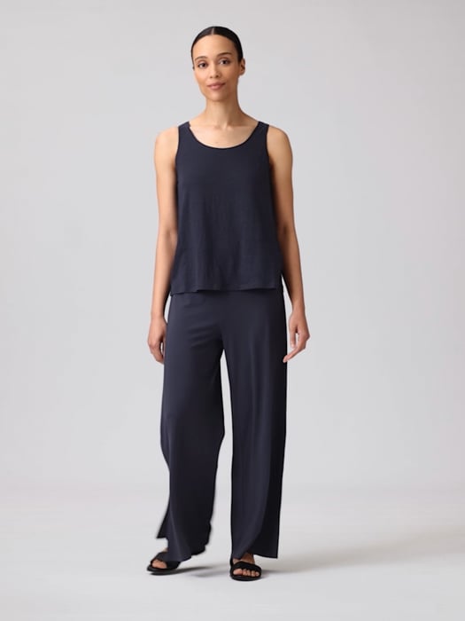 Stretch Jersey Knit Pant with Slits | EILEEN FISHER Stretch Jersey Knit Pant with Slits | EILEEN FISHER