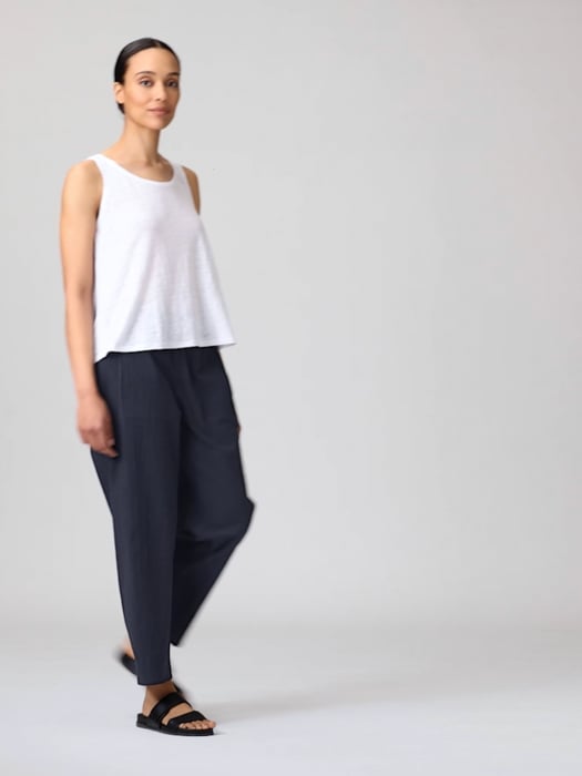 Organic Cotton Pucker Lantern Pant | EILEEN FISHER