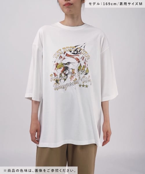 tシャツ Tシャツ PAGEBOYLIM イーグルモチーフルーズT - トップス