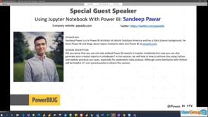 Using Jupyter Notebook With Power BI