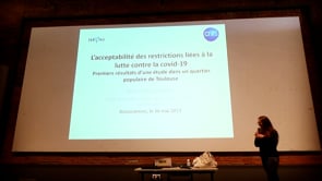 Alexandra Soulier L’acceptabilité des restrictions liées à la lutte contre la covid-19 16 mai 2023 19h00