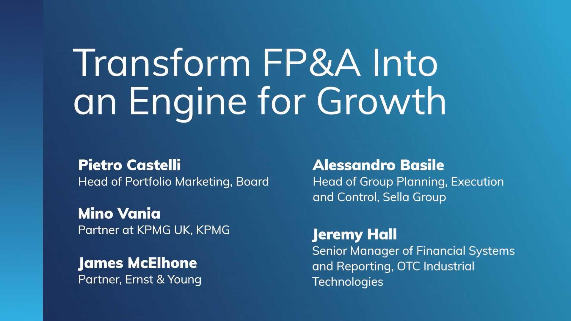 Transform FP&A into an Engine for Growth