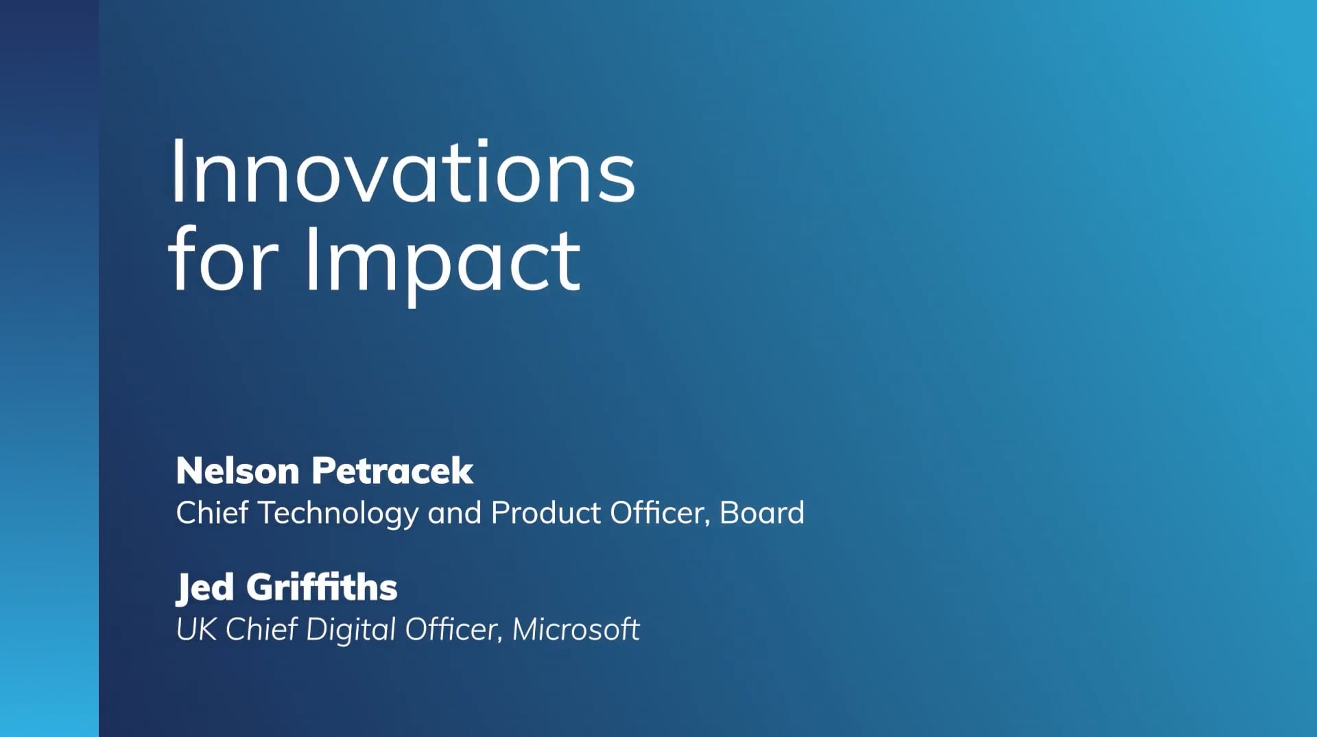 Microsoft + Board: Innovations for Impact 