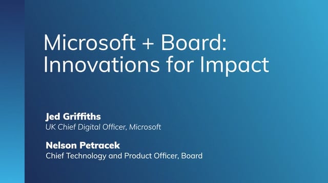 Microsoft + Board: Innovations for Impact 