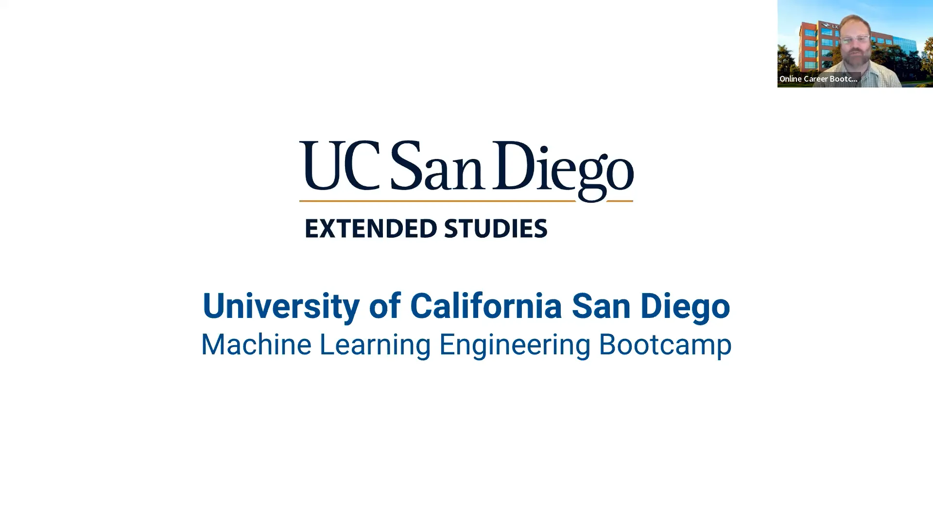 UCSD Machine Learning Bootcamp on Vimeo