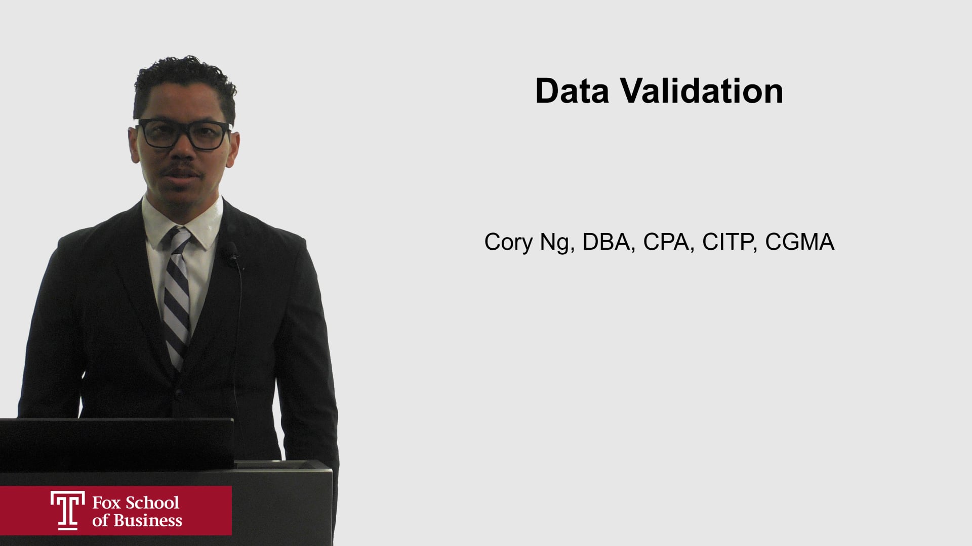 Login to view Data Validation