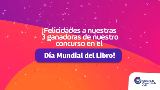 Felicidades a nuestras 3 ganadoras del concurso  ¡Día Internacional del Libro!