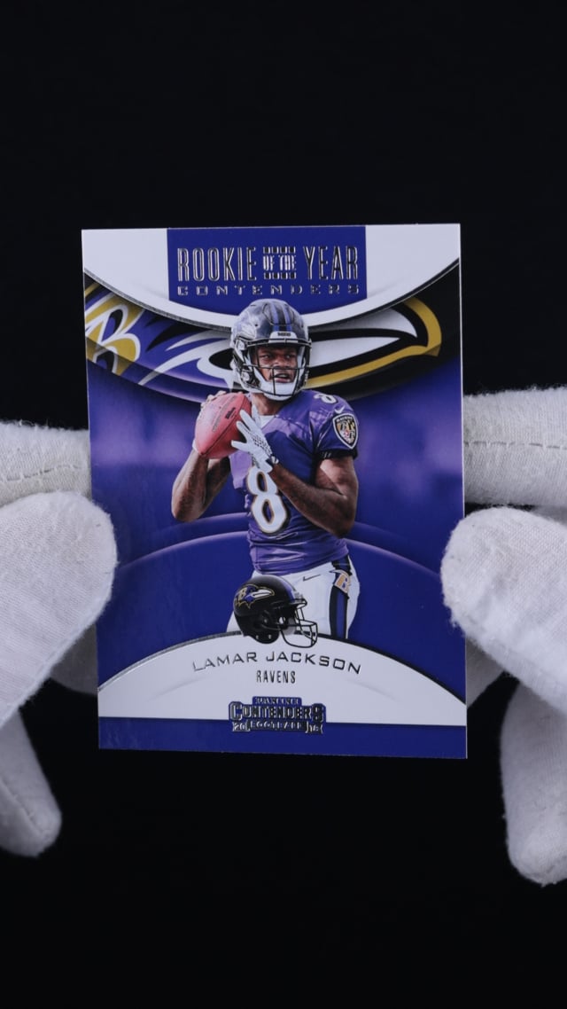 2022 Lamar Jackson Panini Contenders Winning Ticket Insert Ravens