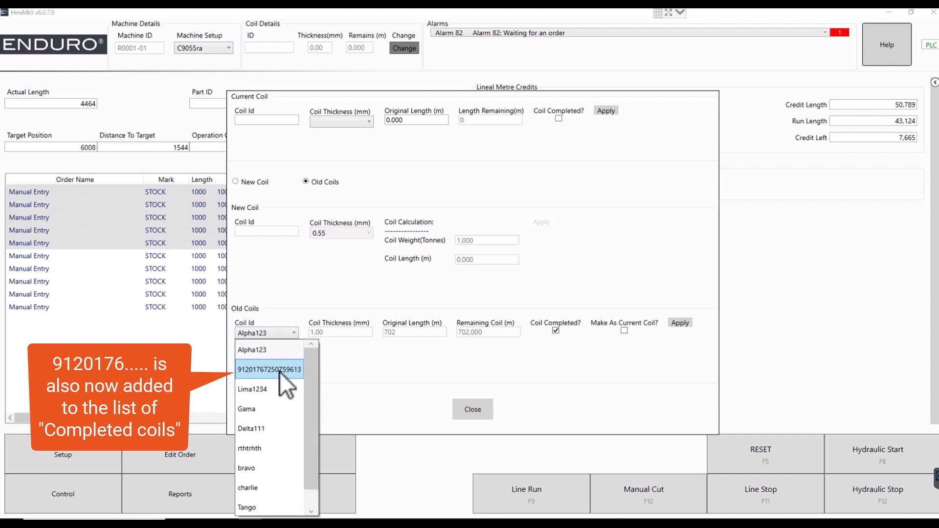 Coil management and tracking feature on Vimeo