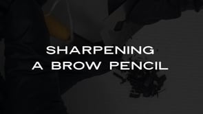 Sharpening Your Brow Pencil