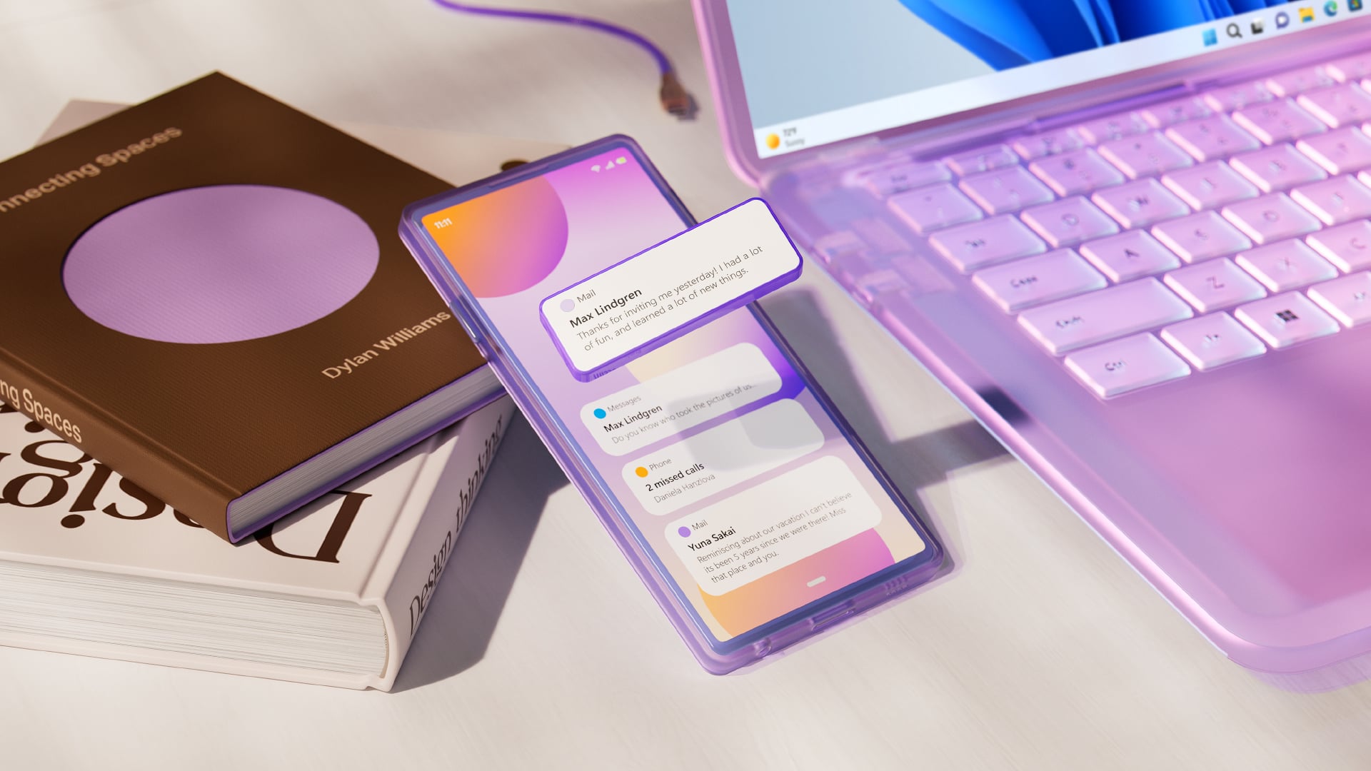 Windows 11 phone link notifications on vimeo