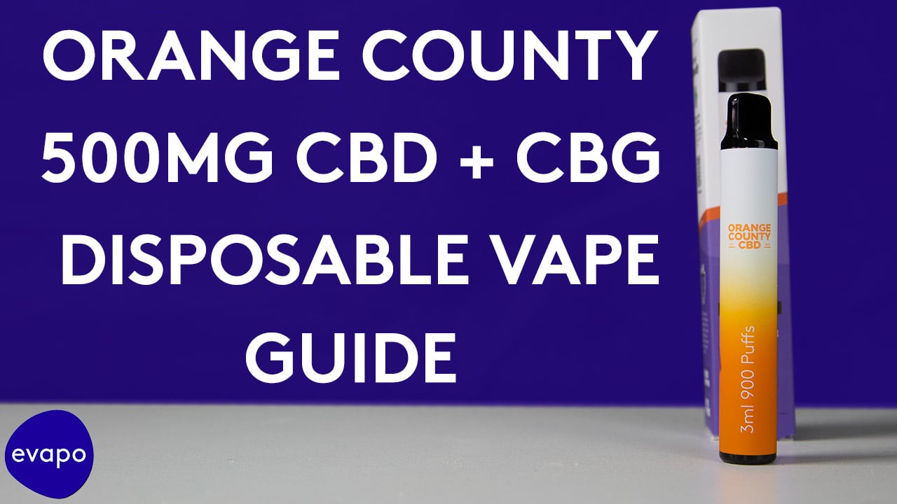 elf bar vape uk Orange County Disposable Vape 250mg CBD + 250mg CBG Mango Ice 3ml main image 0