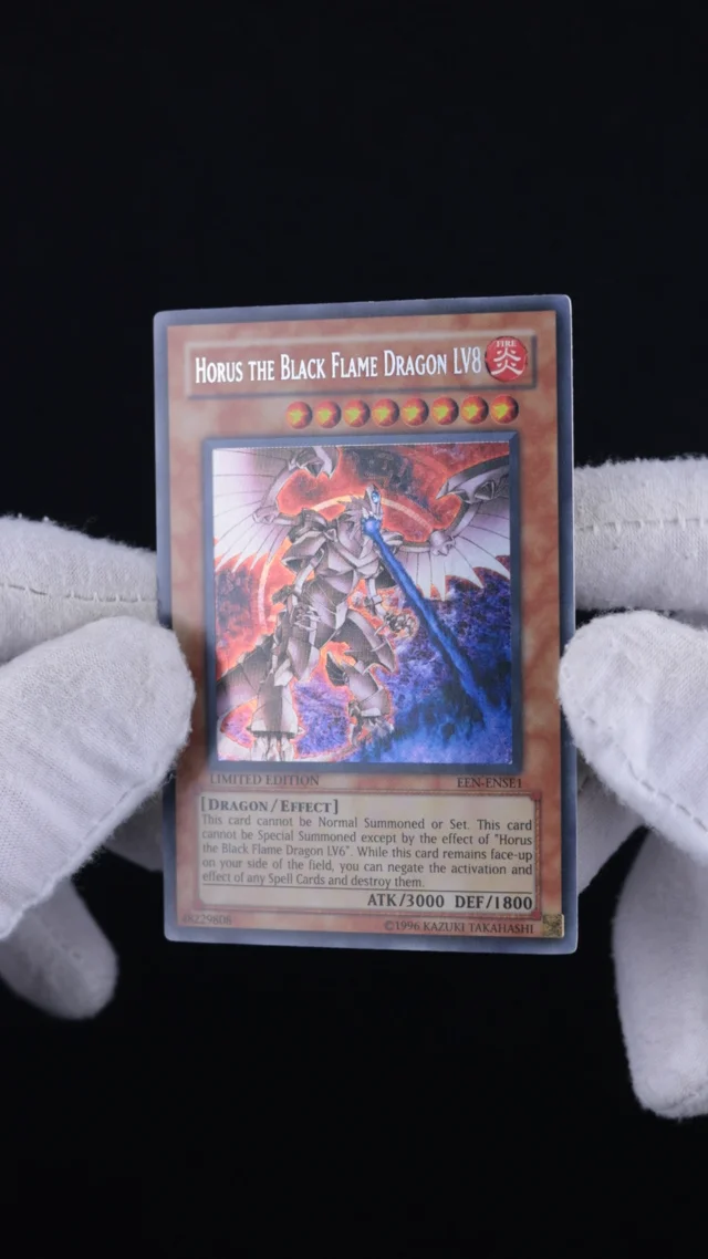 2005 Yu-Gi-Oh! Elemental Energy Horus Black Flame Dragon LV8 #EEN-ENSE1 MBA  AUTH - Weekly Sunday Auction - Closing August 27, 2023