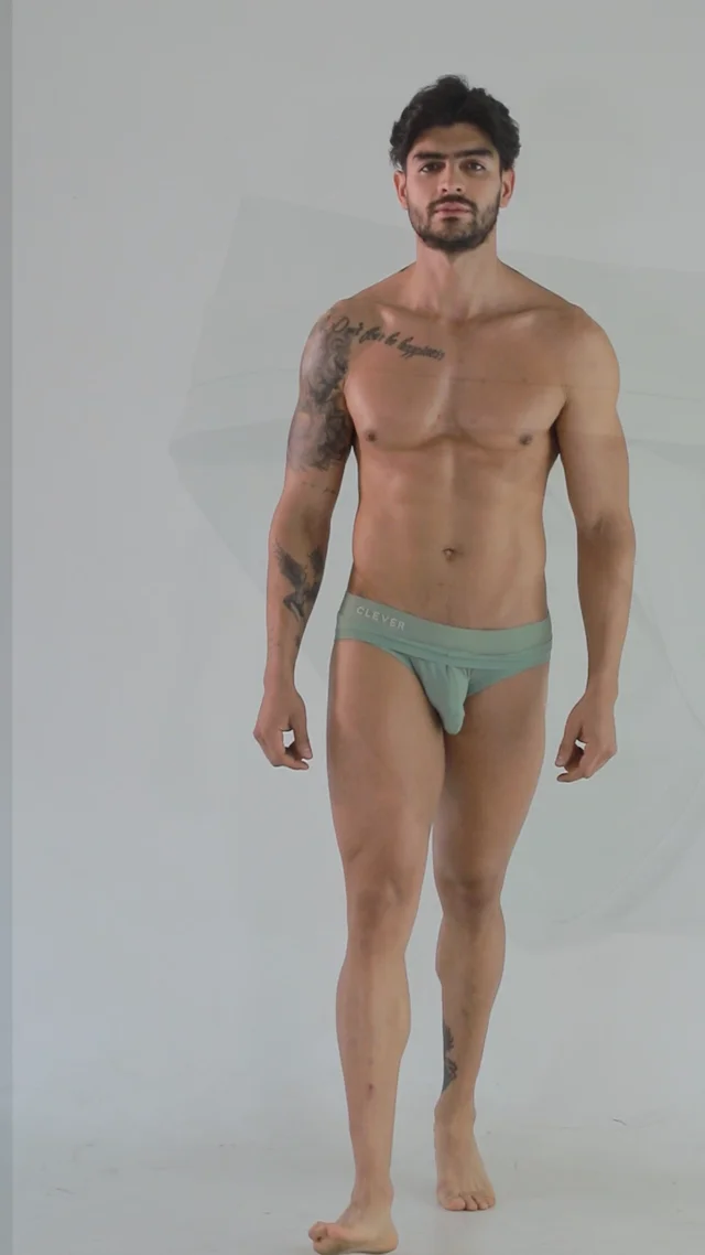 Clever 1262 Curse Briefs Green –  - Men's Underwear  and Swimwear