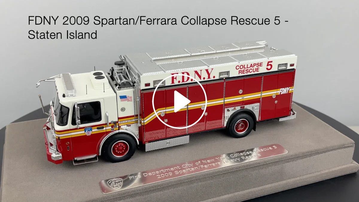 Fire Replicas FDNY 2009 Spartan/Ferrara Collapse Rescue 5 - Staten
