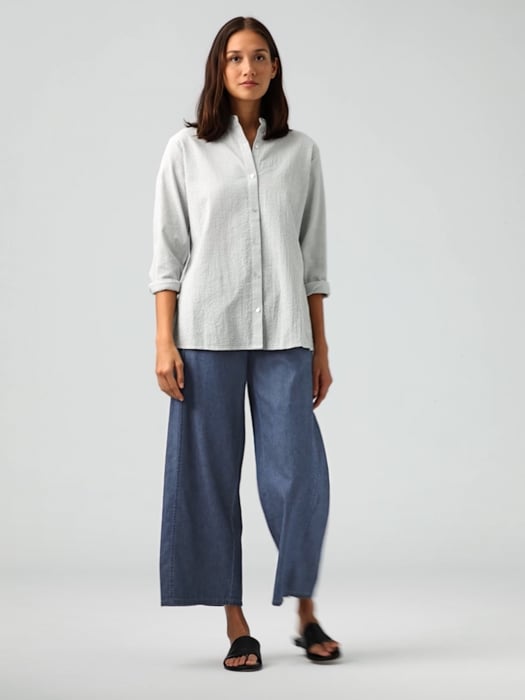 Airy Organic Cotton Twill Tapered Pant