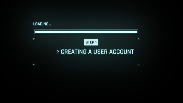 Step 1) How to create a ‘User Account’