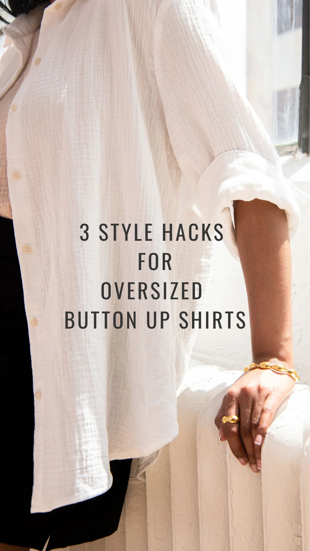 Style Hack: How to Wear an Oversized Button Up 3 Ways on Vimeo