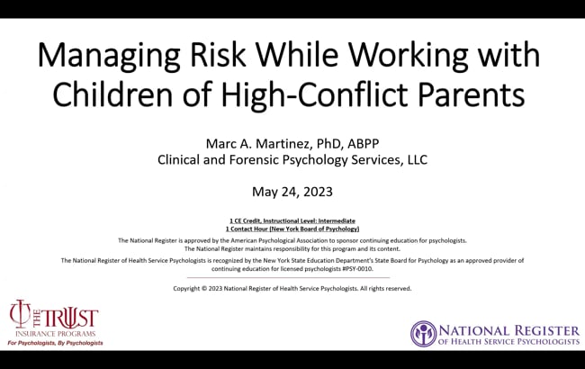 Managing Risk While Working With Children of High-Conflict Parents (Archived) featured image