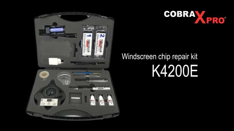 Windscreen chip repair with CobraXpro K4200E on Vimeo