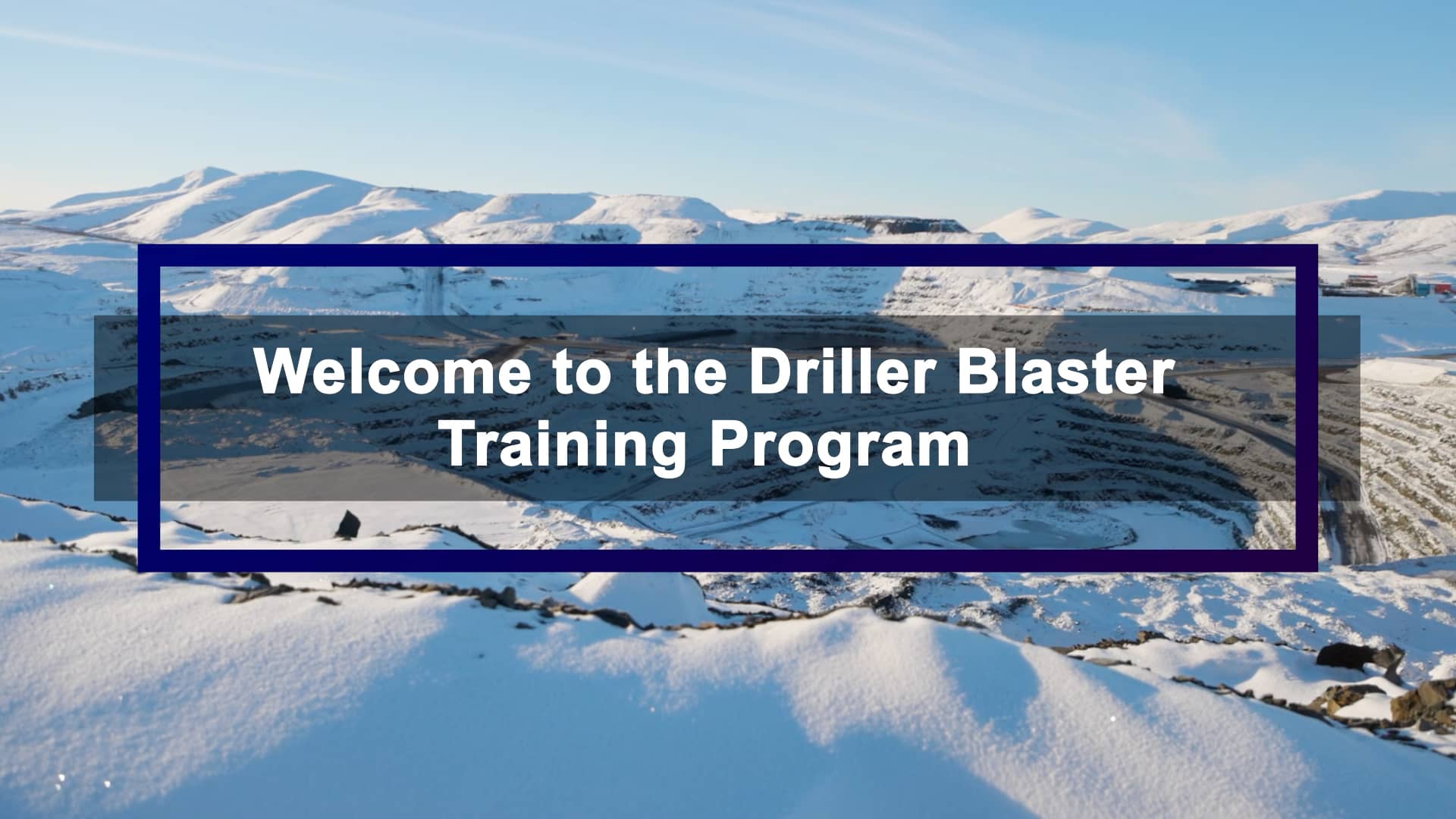 WIDS Driller Blaster Training Video on Vimeo