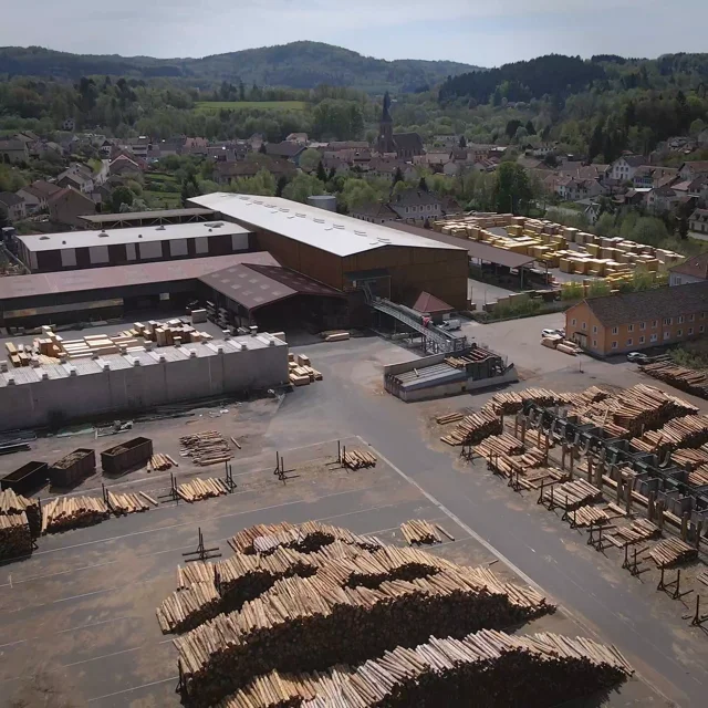 Lecture des paysages lorrains - L'industrie du bois : scierie à Moussey