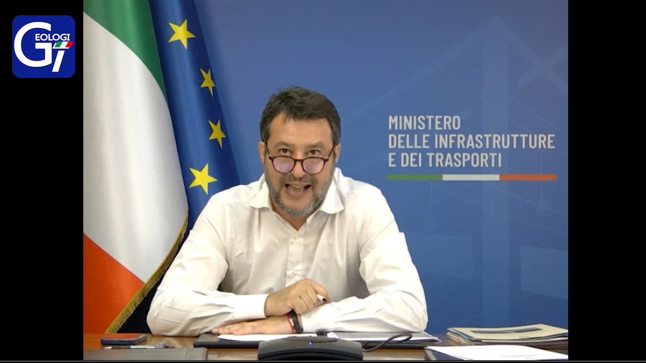 Intervento del Ministro Salvini al Convegno Aspetti geologici, sismici e normativi delle opere infrastrutturali complesse nell’a