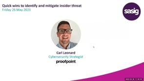 Friday 26 May 2023 - Quick wins to identify and mitigate insider threat