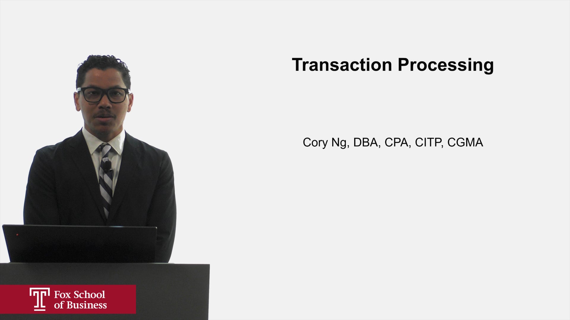 Login to view Transaction Processing