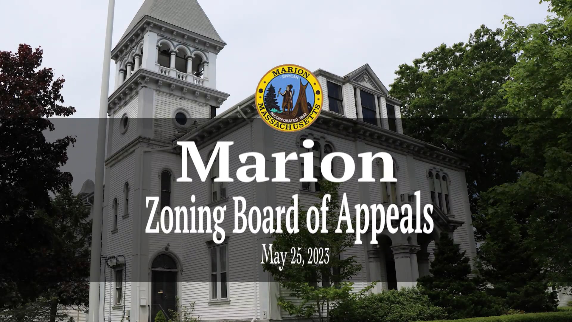 5/24/23 Marion Zoning Board of Appeals on Vimeo