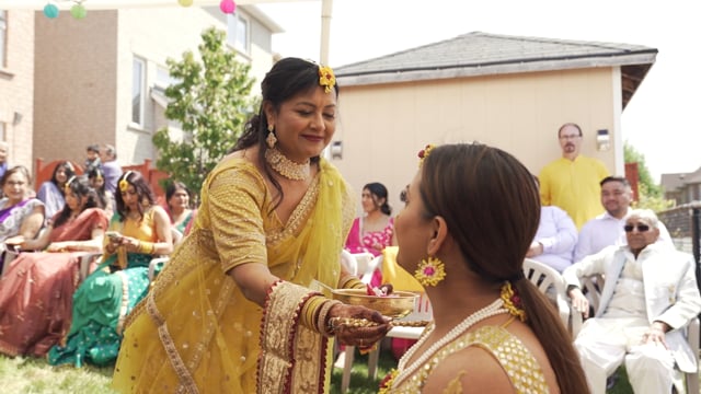 Still from Rucha & Jean same day edit by Happy Soul Films, Toronto wedding videographers