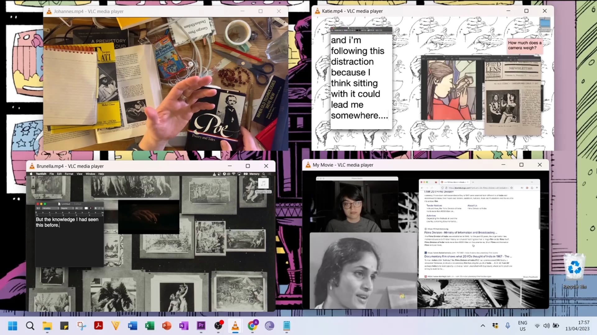 Some Thoughts Occasioned by Four Desktops