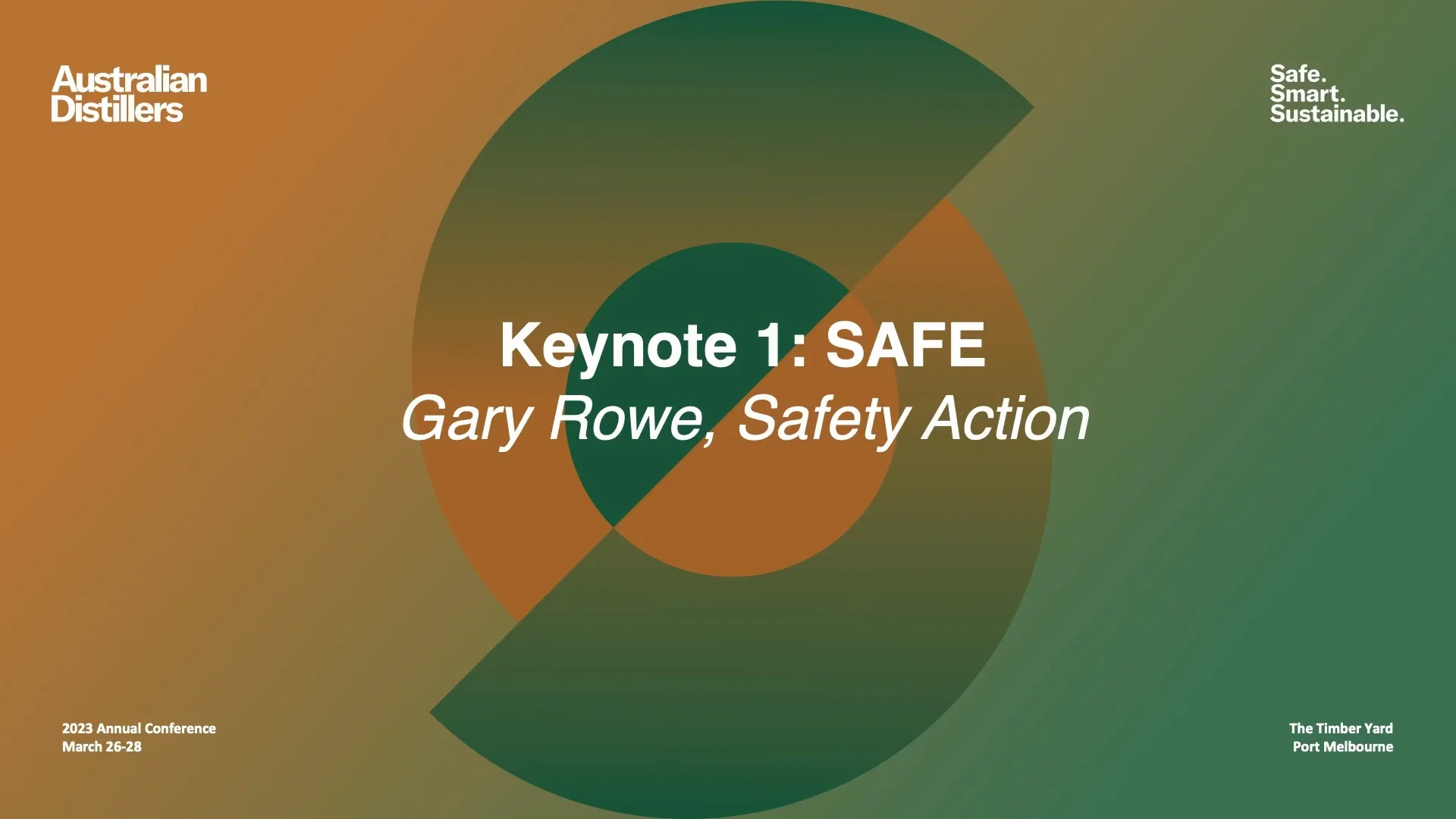 KEYNOTE 1: Safe. Practical Safety for Distillers. Gary Rowe, Safety Action.
