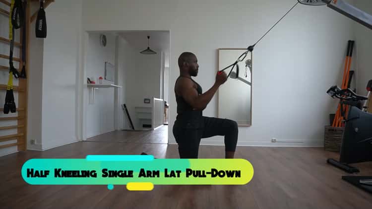 Kneeling lat pull-down, Exercise Videos & Guides