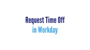 Request Time Off In Workday On Vimeo
