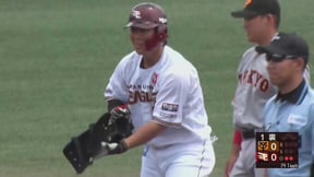 【ファーム】打点リーグトップのイーグルス・和田恋が先制のタイムリー2ベースを放つ!!   2023年5月30日 東北楽天ゴールデンイーグルス 対 読売ジャイアンツ
