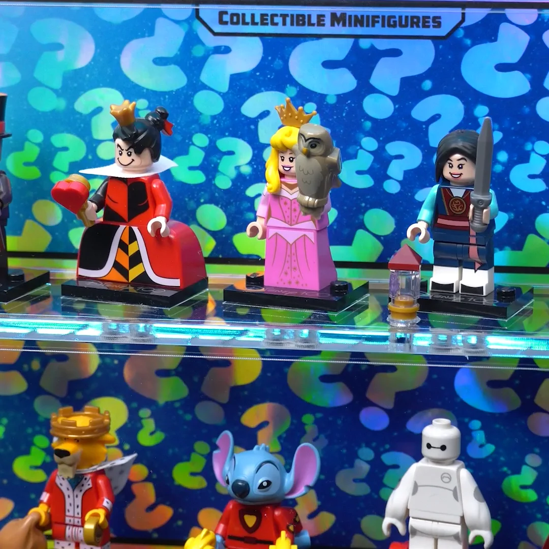 Minifigure shops Disney Series Acrylic Display case (9x2) for the LEGO® model 71012, 71024