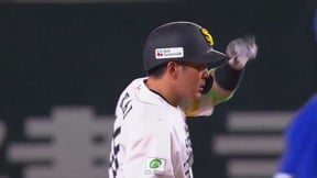 【2回裏】フェンス直撃!! ホークス・甲斐拓也 レフトへのタイムリー2ベースヒット!!  2023年5月30日 福岡ソフトバンクホークス 対 中日ドラゴンズ