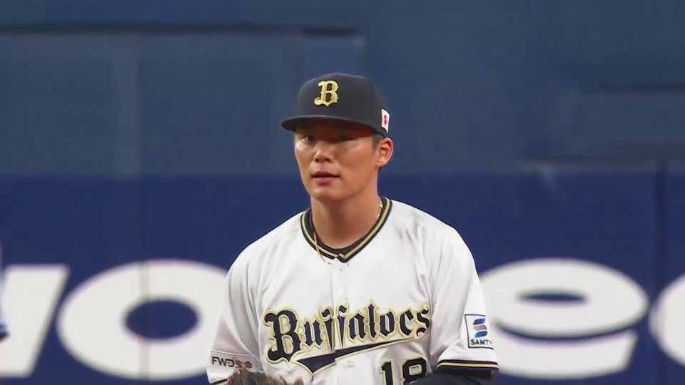 【8回表】守備でも圧倒!! バファローズ・山本由伸 高いバウンドの打球を軽快にさばく!!  2023年5月30日 オリックス・バファローズ 対 広島東洋カープ