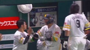 【6回裏】点差は10点に!! ホークス・甲斐拓也 レフトへ2ランホームランを放つ!!  2023年5月30日 福岡ソフトバンクホークス 対 中日ドラゴンズ