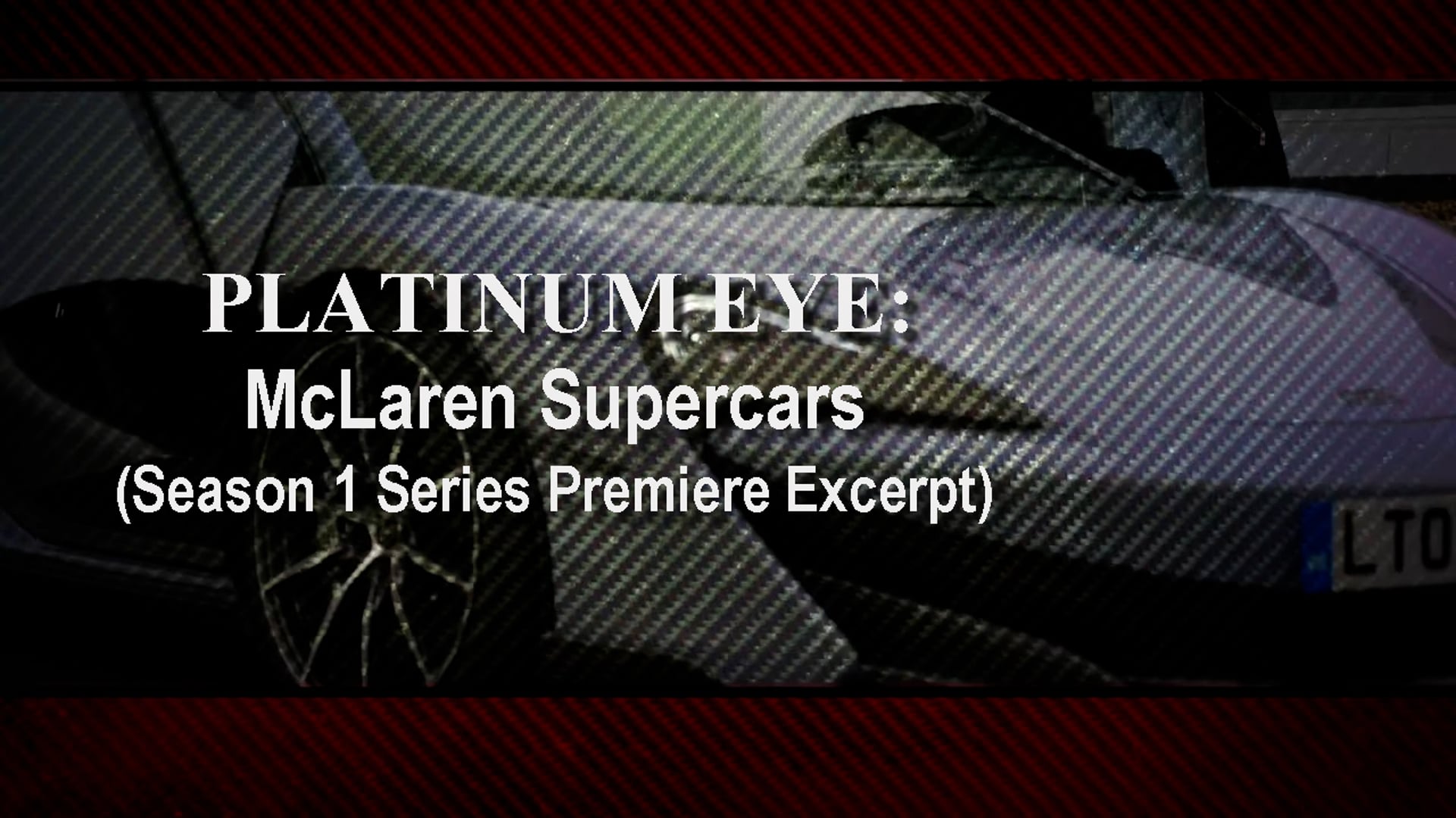 Platinum Eye: McClaren Excerpt