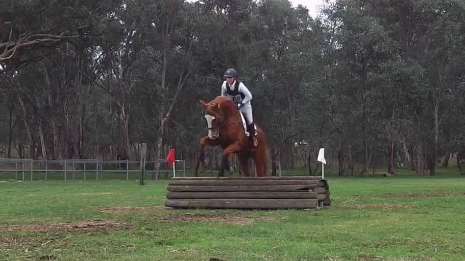 Gemma Burke riding TRYING 75 EvA60 Albury Wodonga Horse Trials May 2023