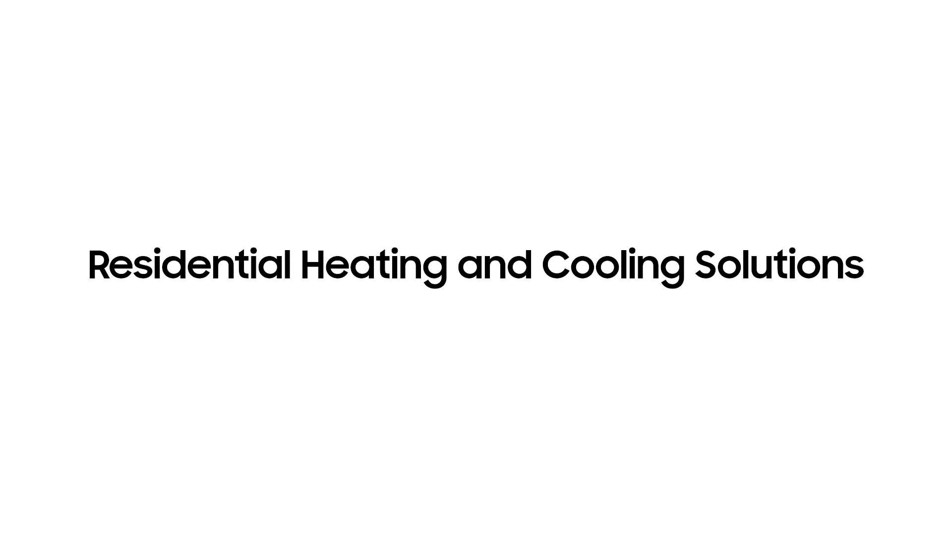Residential Heating and Cooling Solutions on Vimeo