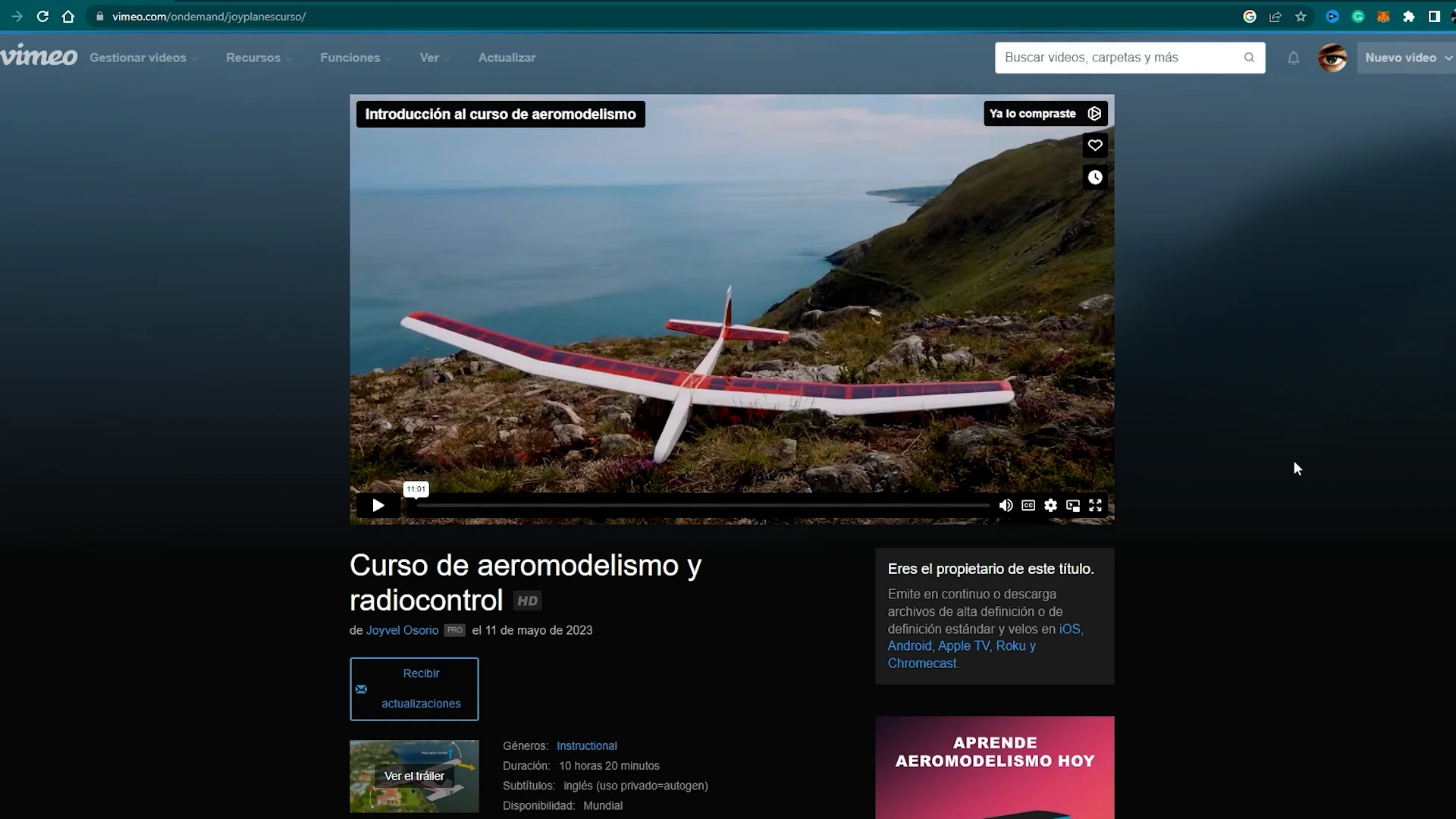 Watch Curso tur Online | Vimeo On Demand on Vimeo